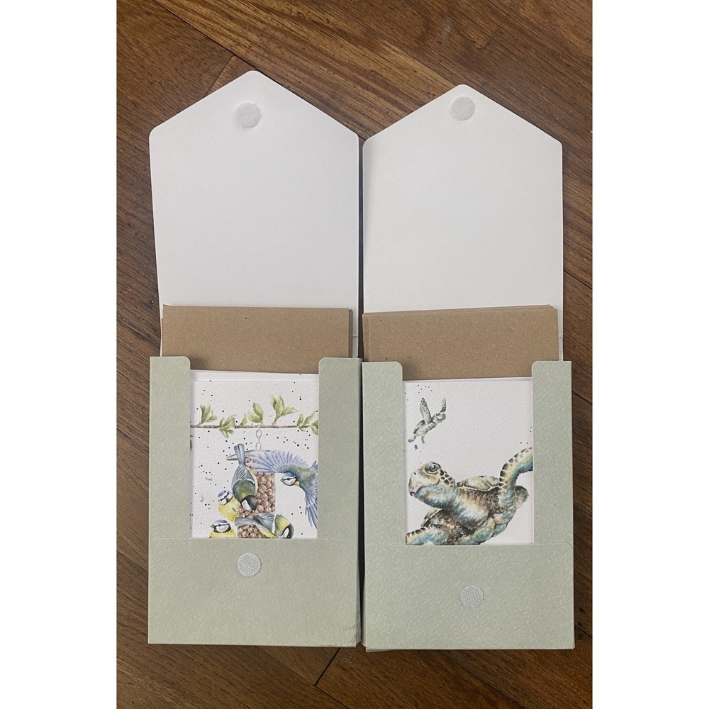 LOT of 16 Nature Animal Blank Greeting Cards Birds & Sea Turtle Wrendale Designs - Picture 3 of 4